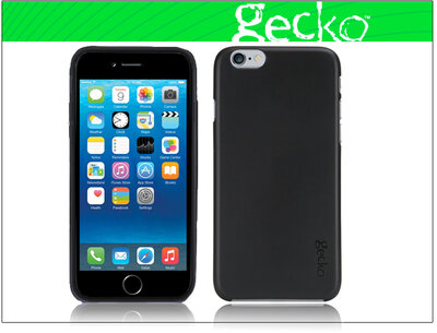 Apple iPhone 6 hátlap képernyővédő fóliával - Gecko Ultra-Slim - fekete