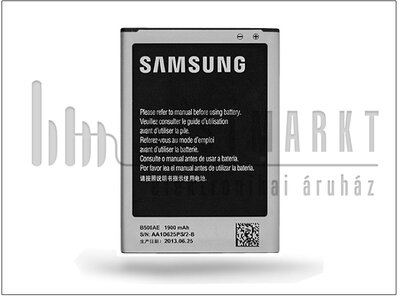Samsung i9190 Galaxy S4 Mini gyári akkumulátor - Li-Ion 1900 mAh - EB-B500AE (csomagolás nélküli)