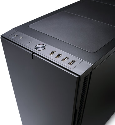 Fractal Design Define R5 Blackout Edition Fekete (Táp nélküli) ATX ház