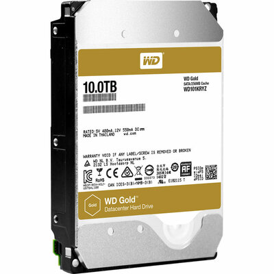 Western Digital 10TB GOLD 256MB - WD RE DRIVE 3.5IN SATA 6GB/S 7200RPM