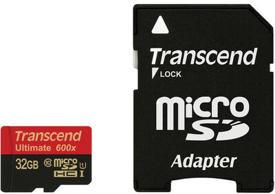 Transcend microSDHC UHS-I 600x 32GB memóriakártya