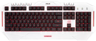 Asus Cerberus USB Gaming Billentyűzet HU - Fehér