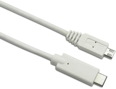 Sandberg 136-06 USB-C - microUSB kábel 1m Fehér