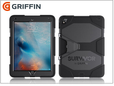 Griffin Survivor All-Terrain Apple iPad Air 2/iPad Pro 9.7 ütésálló védőtok - Fekete