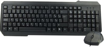 Kolink KB6401U magyar bill+egér,USB fekete