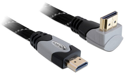 Delock Cable High Speed HDMI with Ethernet angled A-A / male-male 3 m