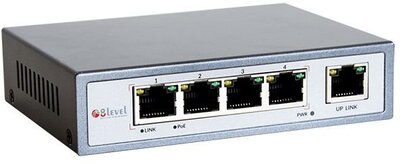 8level FEPS-1504 Switch PoE 5-port 10/100 (4 ports PoE, 15.5 W/Port , max 65W)
