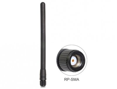 Delock 88688 ZigBee 868 MHz RP-SMA 2 dBi rögzített antenna