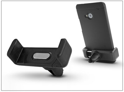 Haffner Univerzális szellőzőrácsba illeszthető PDA/GSM autós tartó Fekete