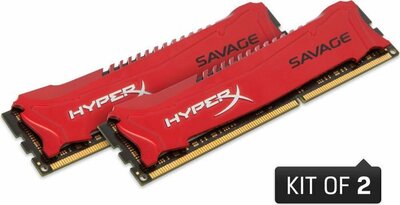 Kingston HyperX Savage Intel XMP 8GB DDR3 Piros memória (2x4GB)