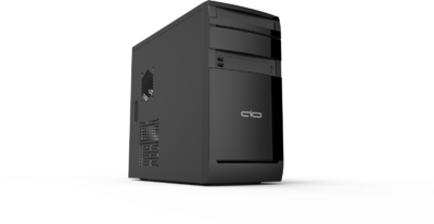 AIO Virtuo High Gloss Black mATX számítógép ház táp nélkül