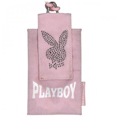 Playboy Mini Bag Lanyard pink white