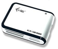 i-Tec USB 2.0 All-in-One memóriakártya olvasó, fehér/fekete