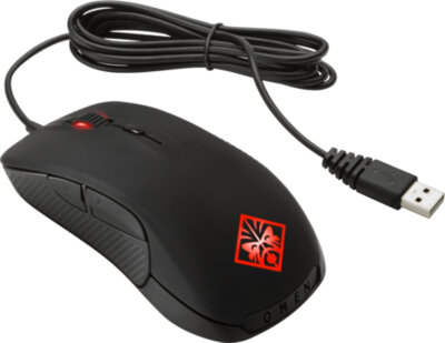 HP OMEN SteelSeries Rival 300 Optikai Gamer egér - Fekete/piros