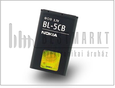 Nokia 6230/6030/N70/N91 gyári akkumulátor -  Li-Ion 800 mAh - BL-5CB (csomagolás nélküli)