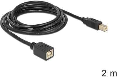 Delock USB 2.0 B apa > B anya hosszabbító kábel, 2 m