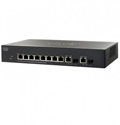 Cisco SG300-10PP 10-port Gigabit PoE+ Managed Switch