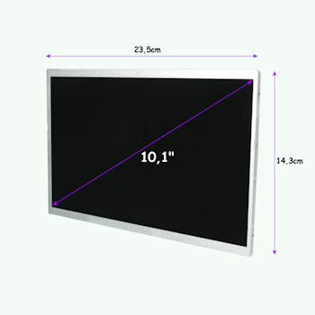 Qoltec Monitor LED 10.1", fekete (7126.LED_10.1_G)