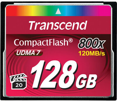 Transcend 128GB CompactFlash 800x memóriakártya