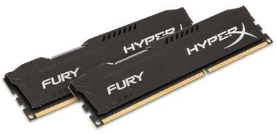 Kingston HyperX Fury Black 8GB DDR3 memória CL10 Kit (HX316C10FBK2/8)