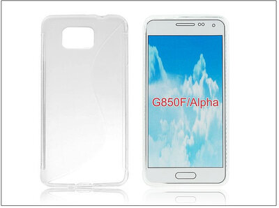 Haffner PT-2168 Samsung SM-G850 Galaxy Alpha szilikon hátlap - S-Line Átlátszó
