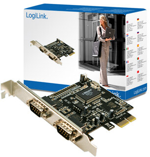 Logilink PCI Express kártya, 2 soros port
