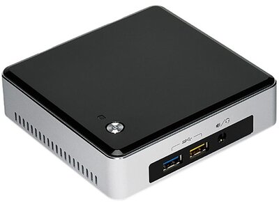 Intel NUC5i5RYK - Intel Core i5 i5-5250U 1.60 GHz - Mini PC - fekete-ezüst