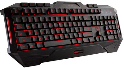 Asus Strix Tactic Pro USB Gamer Billentyűzet HU - Piros