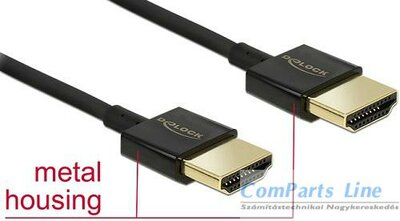 DeLOCK 84772 HDMI M - HDMI M Adapterkábel (4k) 1.5m Fekete