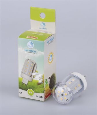 M-Tech MTL457 G9 Spot 24 LED SMD - Meleg fehér