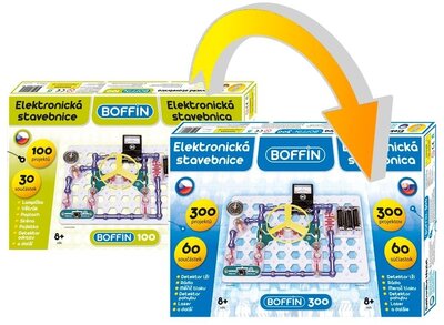 Boffin Elektronikus építőkészlet bővítő szett Boffin 100-ról Boffin 300-ra
