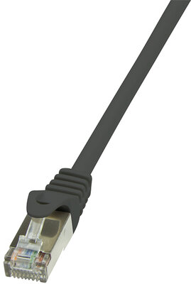 LogiLink CAT5e F/UTP Patch Cable AWG26 black 3,00m