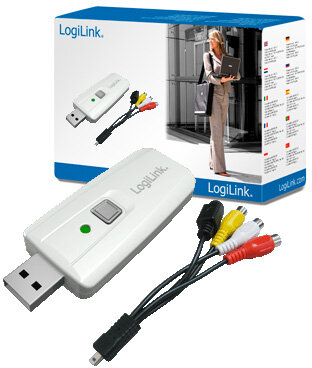 LogiLink USB2.0 Video/Audio Grabber for MAC-hez és számítógéphez“Arcsoft Showbiz 3.5” Szoftverrel