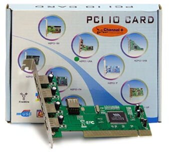 Best Connect 4+1 portos USB 2.0 kártya (PCI)