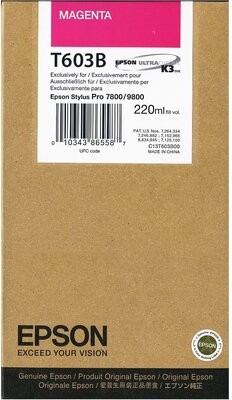 Epson UltraChrome T603B Ink Cartridge - Magenta