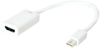 LogiLink mini DisplayPort M - HDMI F Adapterkábel Fehér