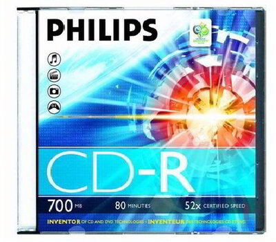 Philips CD-R80 slim tokban