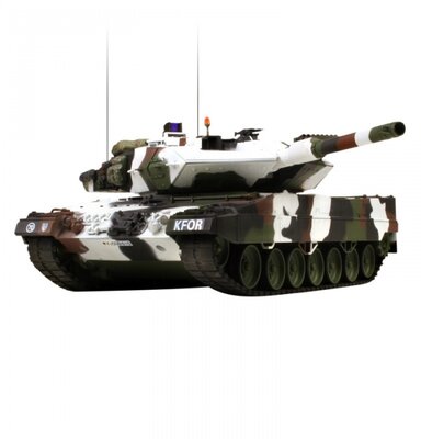 VsTank Airsoft Leopard 2A5 Winter távirányítós harckocsi modell - Barna/Fehér/Zöld