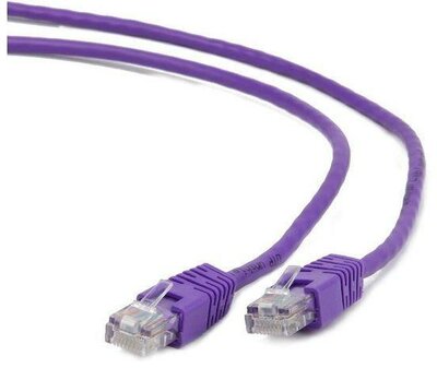 Gembird UTP kat.5e RJ45 patch kábel, 1m, ibolya