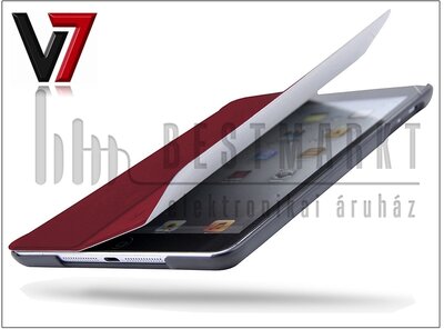 Apple iPad Mini tok - V7 Ultra Slim Folia Stand - piros