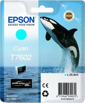 Epson T7602 nyomtatópatron - cián