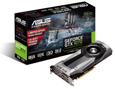 Asus GeForce GTX 1070 8GB GDDR5 Founders Edition Videókártya