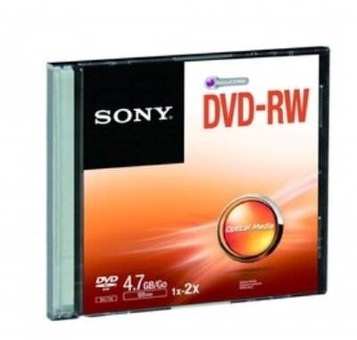Sony DVD-RW Újraírható DVD lemez slim tok