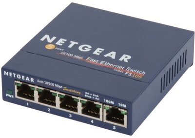 Netgear FS105-300PES 5-port ProSafe Desktop Switch - Sötétkék