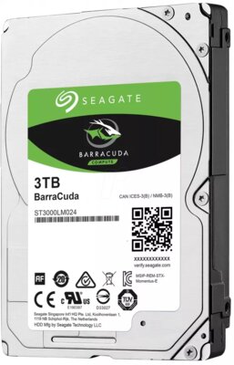 Seagate 3TB BarraCuda 2.5" SATA3 Notebook merevlemez