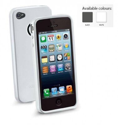 Cellularline Tok, mobiltelefonhoz, gumi, iPhone 5, fehér