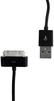 Whitenergy USB 2.0 kábel iPad iPhone 4 transfer/töltőhöz 200cm fekete