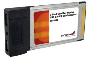 Startech 2X CARDBUS USB card adapter
