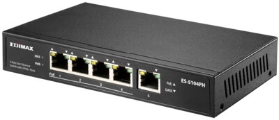Edimax ES-5104PH Fast Ethernet PoE+ Switch - Fekete