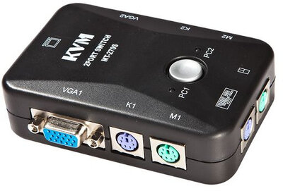 M-CAB KVM0812 2 portos KVM switch VGA, PS/2 csatlakozóval
